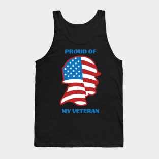 Proud Of My Veteran - USA Veterans Tank Top